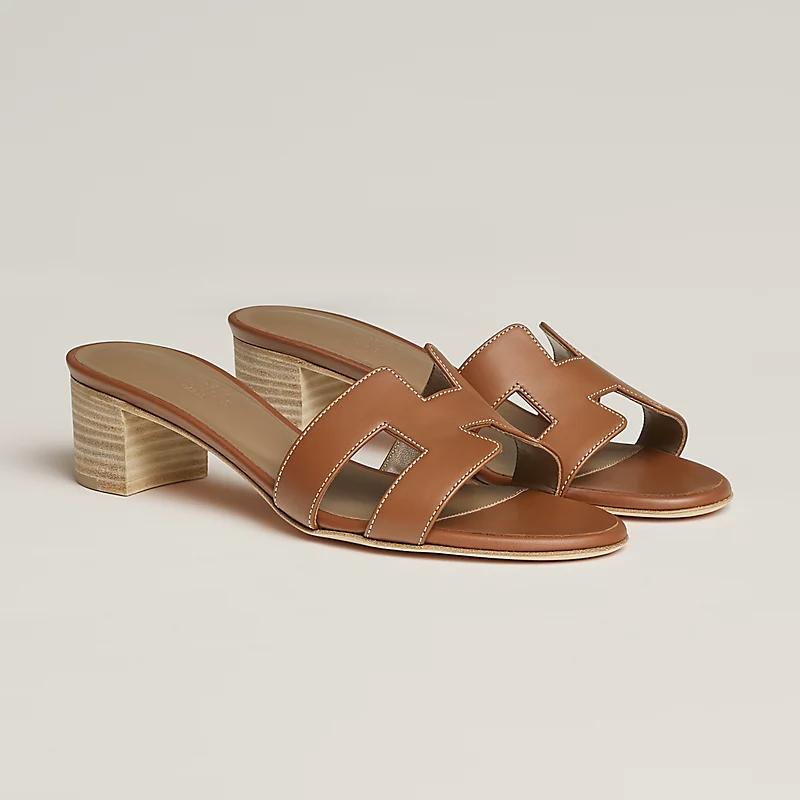 Giày Hermes Oasis Sandal Nữ Nâu